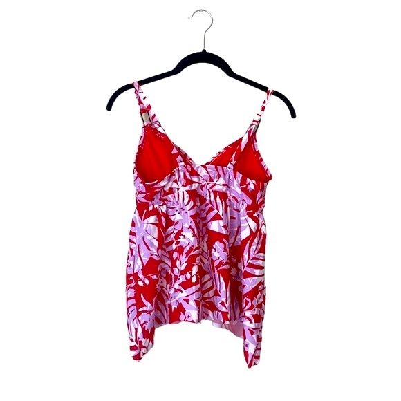 NWOT Tankini Swim Top with Tropical Leaf Print - Picture 3 of 7